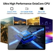 2026 Newest 11 inch Android 14 Tablet, 18GB RAM, 128GB ROM,2K Display, Octa-Core ,13MP+5MP+5MP Camera, Quad Stereo Speakers