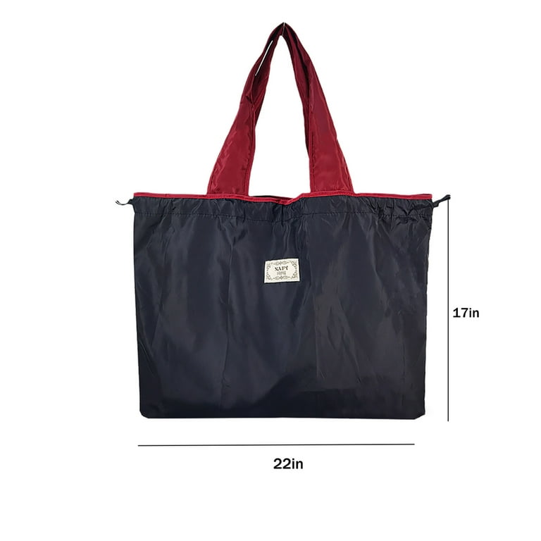 Vikakiooze Reusable Grocery Bag Foldable, Washable Grocery Tote