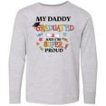 thumbnail image 3 of Inktastic My Daddy Graduated and I'm Super Proud Long Sleeve Youth T-Shirt, 3 of 5