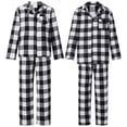thumbnail image 2 of Conjunto de pijamas familiares navideños a juego, camisa de manga larga con pantalones, ropa de dormir a cuadros, ropa de estar por casa, 2 of 3
