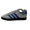 thumbnail image 3 of Adi-das Originals Gazelle Grey Collegiate Blue Shoes IH3815 Men's Sizes 8.5 -10, 3 of 6