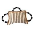 thumbnail image 1 of Almohada para para perros, con 3 asas cómodas para perros pequeños, medianos y grandes, juguete para para perros, juego interactivo para Marrón Sunnimix Almohada de entrenamiento de mordida, 1 of 8