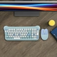 thumbnail image 6 of Harlier Typewriter Colorful Wireless Keyboard and Mouse Combo, 2.4GHz Full-Size Retro Cute Office Computer Keyboard with Round Keycaps for Desktop Laptop and PC, 6 of 8