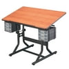 Alvin Art Drawing and Hobby Table White Base with White Top