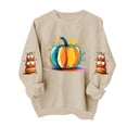 thumbnail image 4 of Ichuanyi Halloween Spooky Season Sweatshirt Women Ghost Sweatshirts Oversized Fall Halloween Print Pullover Top, 4 of 6