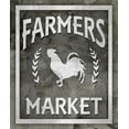 thumbnail image 2 of LightBoxJournal 26x30 Gold Ornate Wood Framed with Double Matting Museum Art Print Titled - Farm Sign_Farmers Market 1, 2 of 4