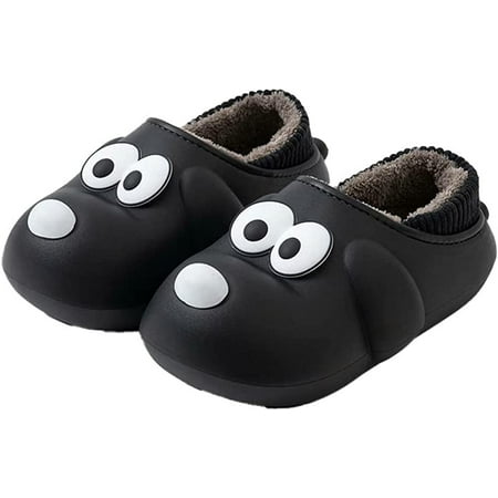 

CoCopeaunt Cute Dog Animal Warm Soft House Slippers for Women Men Fluffy Faux Fur Lining Indoor Outdoor Fashion Shoes Non-slip Home Slippers