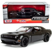 2018 Dodge Challenger SRT Hellcat Widebody Black with Red Interior 1/24 Diecast Model All Star Toys Exclusive Motormax 79350