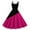 Hot Pink, variant on Plus Size Dresses for Women Summer Casual Crew Neck Back Zip Floral Print Dress A Line Casual Womens Dress Hot Pink L