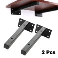 thumbnail image 3 of 2Pcs Stainless Steel Industrial Wall Shelf Bracket Heavy Shelf Support Brackets, 3 of 4