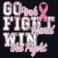 thumbnail image 3 of Tee Hunt Go Fight Hard Win The Fight T-Shirt Ribbon Cancer Cure Mens Shirt, Blue, 3X-Large, 3 of 5