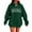 Army Green, variant on cocolona Womens Graphic Hoodies Long Sleeve Drawstring Oversized Hooded Sweatshirts Fall Winter Casual Pullover Tops with Pockets