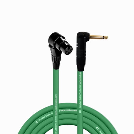 Coluber Cable Right Angle XLR Female to Right Angle 1/4" TS 3-Pin Connector