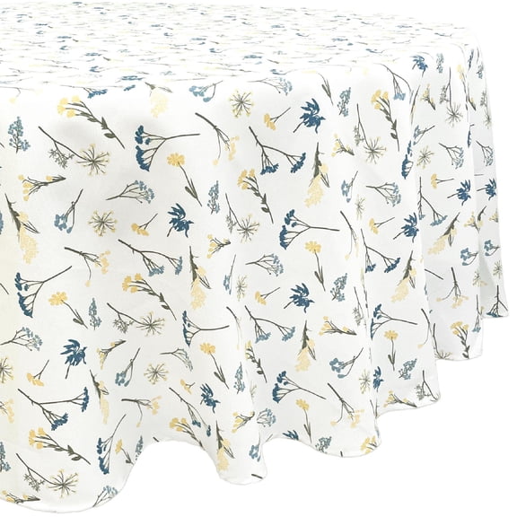 Lenox Wildflowers All-Over Tablecloth, Blue, 70"W x 70"L