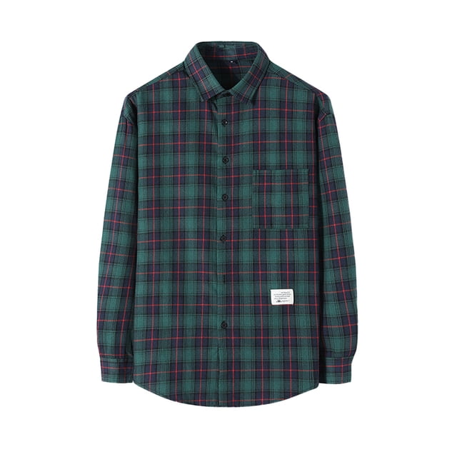 Nouvelle Mode Décontractée Veste Décontractée en Mouton pour Hommes Chemise en Velours Côtelé à Manches Longues Col Rabattu Blouse & Chemise