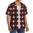 thumbnail image 2 of Kdxio Men's Hawaiian Shirt for Men Short Sleeve Shirt Red Hot Chili 1 Summer Casual Holiday Beach Button Down T-Shirts, 2 of 5