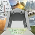 thumbnail image 4 of Homall 8X8 ft Storage Tent Outdoor Portable Shelter Shed for Motorcycle, Waterproof and UV Resistant, Anti-Snow Carport with Rolled up Zipper Doors and Vents,Gray, 4 of 9