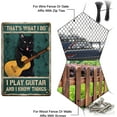 thumbnail image 4 of Cat Playing Guitar Vintage Metal Tin Sign Art Plaque Poster Retro Metal Wall Decorative Tin Signs 8x12inch for Home Kitchen Bar Coffee Shop Club Decoration, 4 of 8
