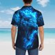 thumbnail image 4 of Fotbe Wolf Camisa Hawaiana para Hombre Unisex – Camisa Casual de Verano con Botones de Manga Corta de Algodón y Lino,X-Large, 4 of 7