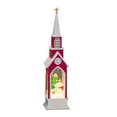 thumbnail image 1 of Decoración navideña iluminada, centros de mesa navideños, paisaje navideño, decoración luminosa para decoración de sala de estar , Capilla Roja Macarena Centros de mesa, 1 of 8