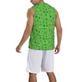 thumbnail image 2 of Sikiie St Patrick's Day Basketball Jersey Reversible Men's Mesh Athletic Sports Shirts Training Practice S-4XLX-Large, 2 of 6