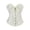 106#Beige, variant on Women's Bustier Corset Tops Lace Up Boned Overbust Shapewear Lingerie Top Halloween Cosplay