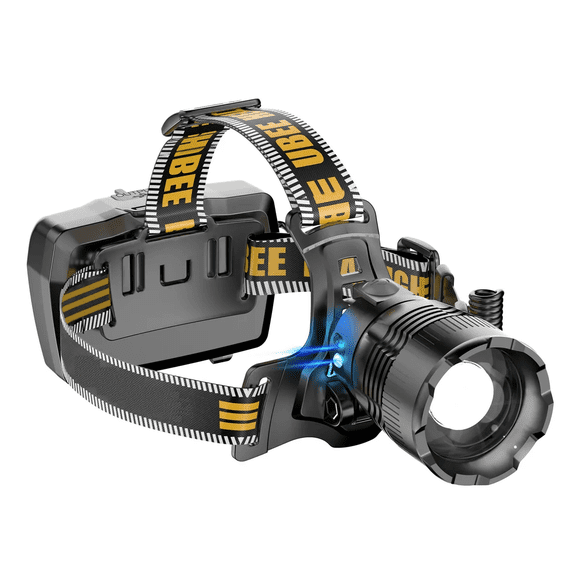 Linterna Frontal LED 120000 Lúmenes Malubero, Negro