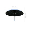 thumbnail image 3 of PATLOLLAV 60 Rib Folding Umbrella for Sunny and Rainy Days – Fully Automatic Large Reinforced Black Plastic Sunshade with UPF52+ Sun Protection and Quick-Dry Technology, 3 of 6