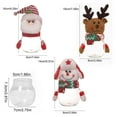 thumbnail image 3 of Eliaeconx Christmas Candy Jar, Santa Claus Themed Plastic Candy Container, Transparent Treat Dispenser with Lid, Holiday Gift Box, for Party Decor, Festive Display, A, 3 of 7