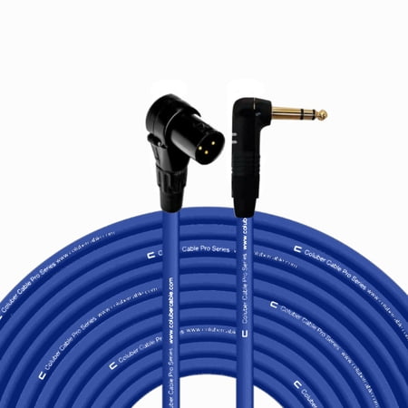 Coluber Cable Right Angle XLR Male to Right Angle 1/4" TRS 3-pin connector