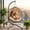 Beige+yellow, variant on CQSXDA Folding PE Rattan Hanging Egg Chair with Stand , Cozy Indoor Outdoor Hammock Swing Basket Chair for Relaxation