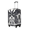 thumbnail image 1 of Fotbe Artistic Black White Peacocks Funda Protectora para Equipaje, Antirrayones y Resistente a la Suciedad, Compatible con Maletas de 18 a 32 Pulgadas-Small, 1 of 7