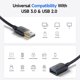 thumbnail image 4 of Cable Matters Cable de extensión corto USB a USB de 3 pies (cable de extensión USB 3.0/extensor USB) en negro para cámara web VR auriculares impresora disco duro y más - 3 pies, 4 of 5