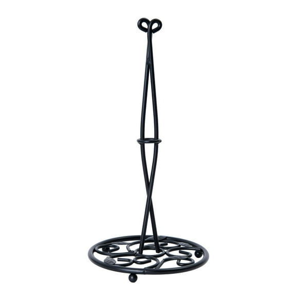 Pfaltzgraff Leaf Paper Towel Holder, Black