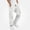 White, variant on WAVSUF Boys Straight Cargo Pants Skinny Fit with Pockets Elastic Waist Fall Working Casual Pants Brown 7-8