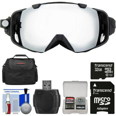 Coleman VisionHD G9HD-SKI 1080p HD Action Video Camera Camcorder Waterproof POV Snow and Ski Goggles with 32GB Card + Case + Reader +