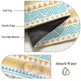 thumbnail image 4 of Teal Orange Boho Area Rug Washable 3x5 Entryway Rug Non-Slip Indoor Low Pile Ethnic Tribe Geometric Floor Carpet Small Rugs for Bedroom Office Living Room Kitchen Entrance Nursery, 4 of 9