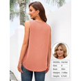 thumbnail image 5 of Versatile, fashionable, square-neck gathered pleat swing tank top for women, loose-fitting, casual, and comfortable, 5 of 7