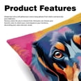 thumbnail image 2 of Dachshund Velvet Pillow Covers Set of 2 with Unique Patterns for Decorative Pillows - 16x16, 18x18, 20x20 Inches for Various Occasions, 2 of 6