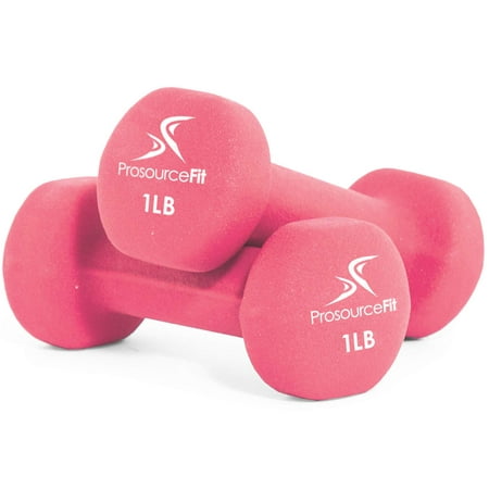 ProsourceFit Discounts Neoprene Dumbbell Set, Pink, 1-Pound