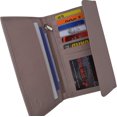 thumbnail image 3 of SWISS MARSHAL Ladies RFID Blocking Genuine Leather Long Clutch Credit Card ID Wallet Light Pink, 3 of 7