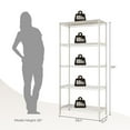 thumbnail image 5 of Ktaxon 5-Tier Wire Shelving Unit, Steel Storage Rack for Garage Office Kitchen White, 30" W x 14" D x 60" H, 5 of 10