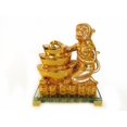 thumbnail image 1 of Estatua de Mono Dorado Feng Shui Lingote 20x10x10 cm, 1 of 1