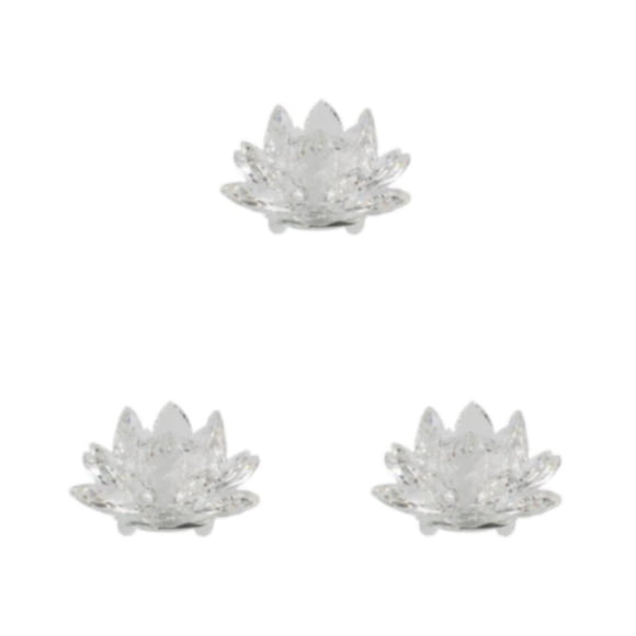 Matsuzay Crystal Lotus Flower Paperweight Feng Shui Sphere Flowers Crystals Decorative for Wedding Souvenirs Home Party Type1 NO1