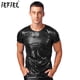 thumbnail image 2 of Camiseta de baile moderno de jazz con puntos y lentejuelas brillantes para hombre, camisetas de cuello redondo y manga corta, camisetas de rendimiento para festivales de discotecas, disfraces, 2 of 5