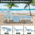 thumbnail image 6 of Lilypelle 3 in 1 Sun Tanning Chair Oversized with Mat & Face Arm Hole, 5-Position Heavy Duty Folding Chaise Outdoor Lounge Chair w/ Pillow, for Beach, Pool, Lawn, Yard, Patio, 6 of 14