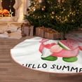 thumbnail image 5 of Rateoe Watercolor Tropical Gnomes Pattern Christmas Tree Skirt with Ties , Christmas Tree Decorations, Farmhouse Christmas Decor Xmas Holiday Decorations-30", 5 of 6
