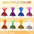 thumbnail image 7 of Uxcell 100Pcs 9.06 x 5.9" Clear Treat Bags with Gold Cable Ties Purple, 7 of 7