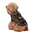 thumbnail image 5 of Gaeub Modern Golden Butterfly Dog Hoodie Sweatshirts Warm Dog Clothes for Small Dogs,Puppy and Cat Costume-X-Large, 5 of 7