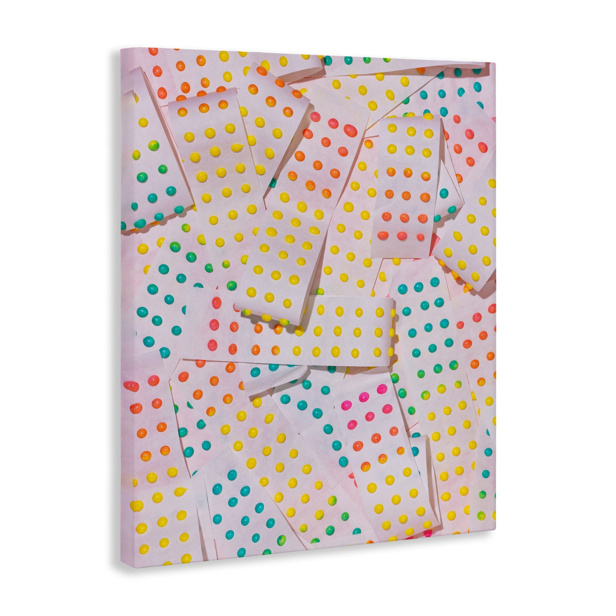 Stupell Industries Retro Color Candy Dots Canvas Wall Art, design by LISH Creative